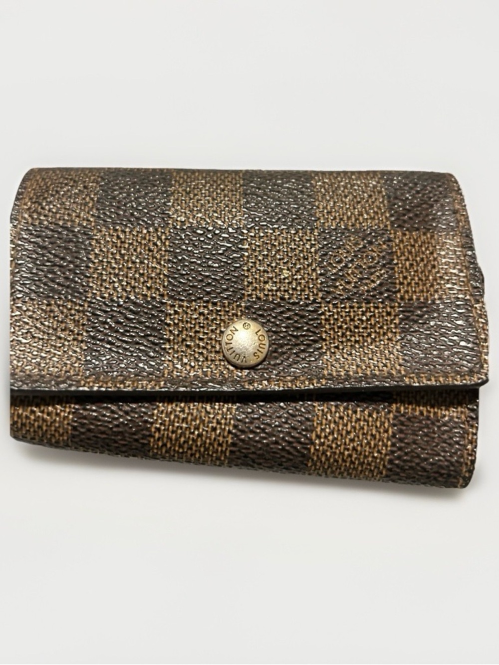 Louis Vuitton Damier Ebene 6 Key Holder Wallet Authentic Vintage